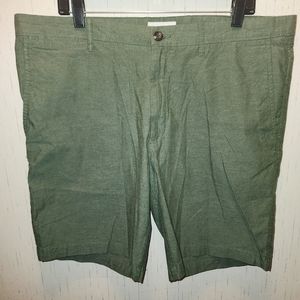 Goodfellow Linden Mens 38 Shorts Olive Green